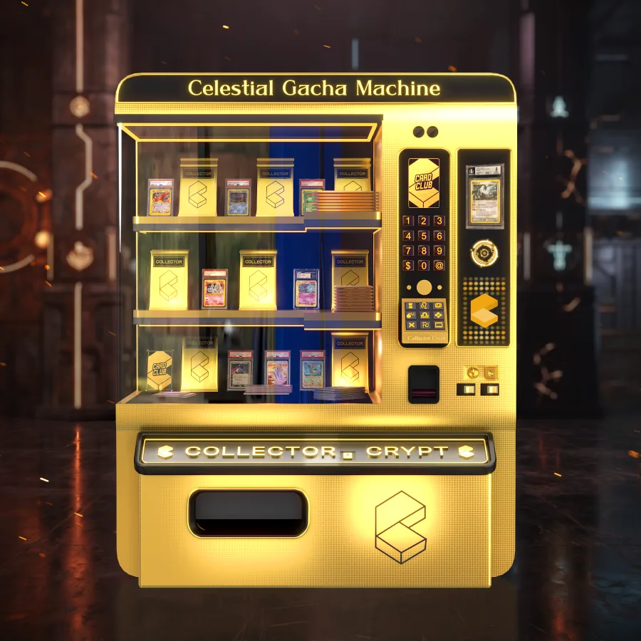 Celestial Pokémon Gacha Pack machine on Collector Crypt